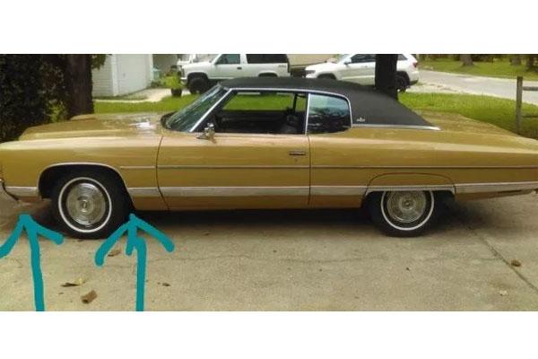 1972 Caprice 2 or 4 Door First Fender