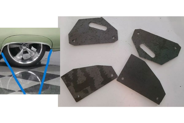 1969-70 Impala Caprice Fender Skirt Mounting bracket upper clip