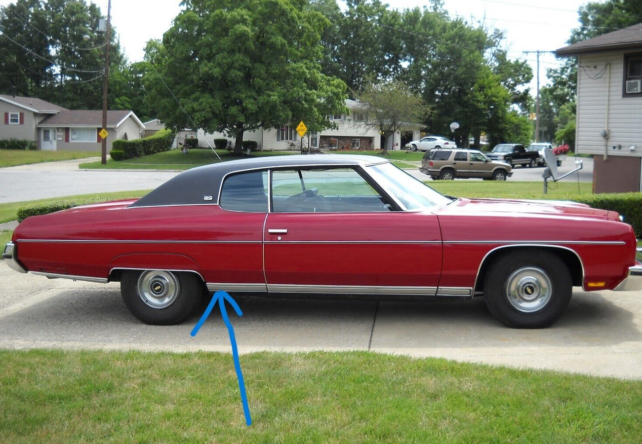 Convertible, or 2 Door Quarter P (Body Plate Mounting Brackets)