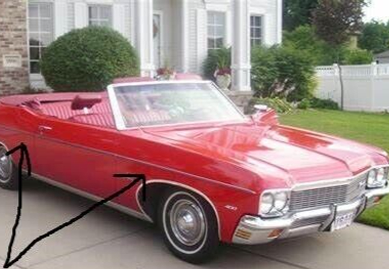 1970 Impala Beltline Molding Set